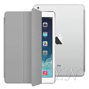 iPad Air 副廠 高質感磁吸式 Smart Cover (可喚醒、休眠)_灰