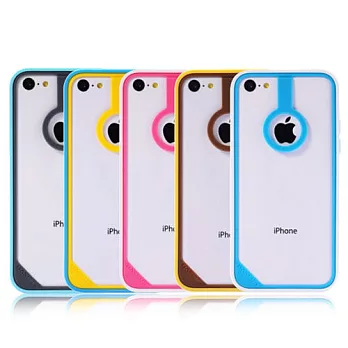 Baseus iPhone5c信號圈尚彩保護邊框紅+白