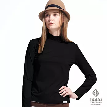 【NOYA】發熱保暖 Thermolite中空紗優雅素色女高領衫 (#32C20094)S黑54