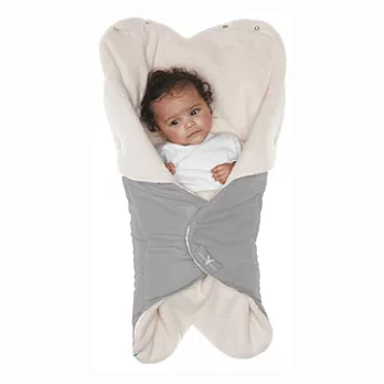 荷蘭 wallaboo Nore 花辦暖暖包巾被-灰色