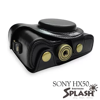 SPLASH 手工皮套 For SONY HX50 專用 (兩件式)黑