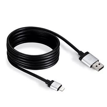 Just Mobile AluCable鋁質接頭1.5米Lightning線-銀色