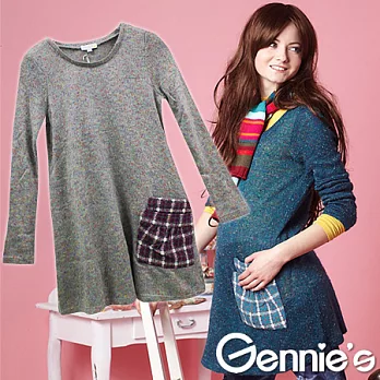 【Gennie’s奇妮】復古羊毛秋冬上衣(G3210) S灰