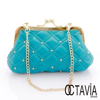 【Octavia 8 】CIAO包 菱格釘手拿鍊條小口金包 - 薄荷糖綠