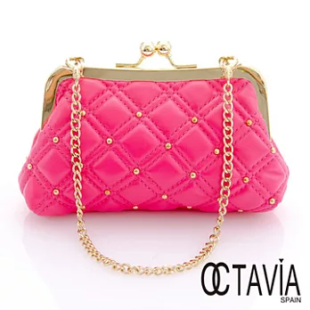 【Octavia 8 】CIAO包 菱格釘手拿鍊條小口金包 - 公主蜜粉