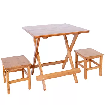 楠竹折疊桌1桌2椅ZZZ-90(M號)固定式方凳