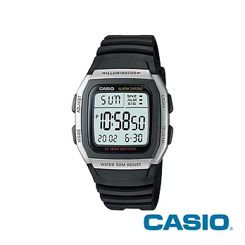 【CASIO/卡西歐】經典電子錶W-96H-1A黑