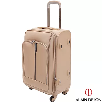 法國 ALAIN DELON 亞蘭德倫 24吋尊爵獨特布+PP一體成型結合行李箱(卡其)24吋卡其