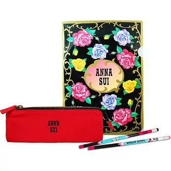 ANNASUI 安娜蘇 經典薔薇心燦肌密文具組