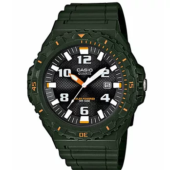 CASIO 完美旅程時尚活力腕錶(軍綠)