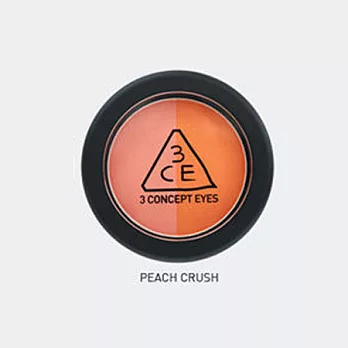 韓國 3CE 3CONCEPT EYES 雙色粉嫩立體腮紅 5.5g (5款供選)#PEACH CRUSH