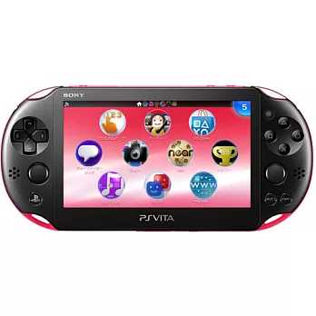 PS Vita 2007型 Wi-FI版+HORI主機硬殼包+液晶保護貼粉紅/黑