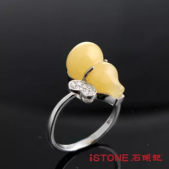 石頭記 福祿蝶疊黃玉戒指 黃玉