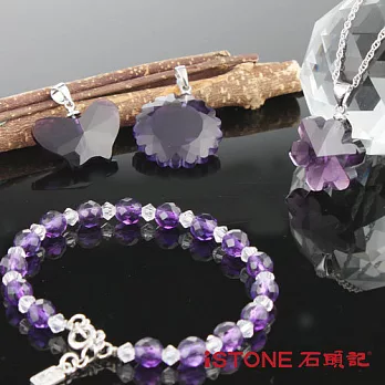 石頭記 智慧貴人好運到紫水晶套組綠水晶