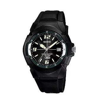 CASIO 豪邁高歌流行時尚指針式運動腕錶-黑面-MW-600F-1A