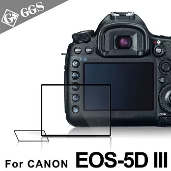 GGS第四代LARMOR金鋼防爆玻璃靜電吸附相機保護貼-CANON EOS-5DIII專用