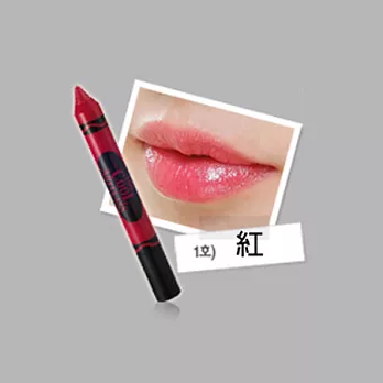 too cool for school 美術課彩色蠟筆唇筆 4ml (3款供選)#1紅