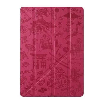 Ozaki O!coat Travel iPad Air多角度智慧型保護套-東京（桃紅）
