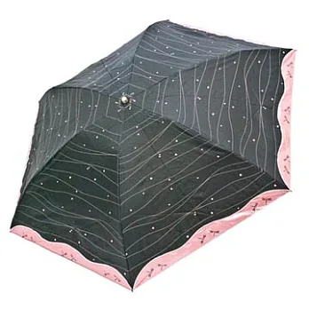 天龍牌 蜻蜓戲水三折晴雨傘H07021粉色