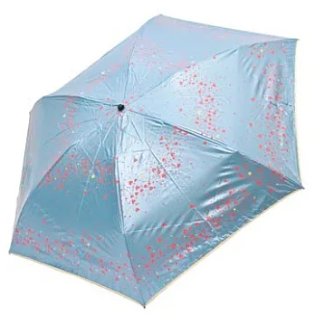天龍牌 甜蜜玫瑰三折晴雨傘H07020藍色