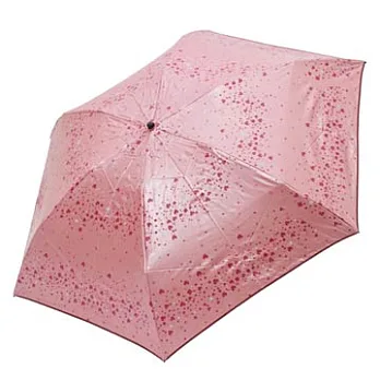 天龍牌 甜蜜玫瑰三折晴雨傘H07020粉色