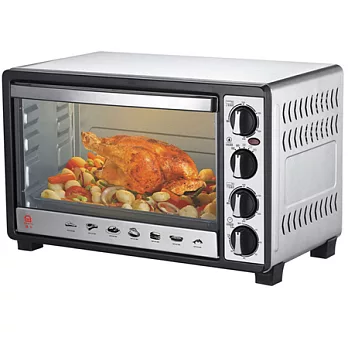 晶工牌 30L雙溫控不鏽鋼旋風烤箱 JK-7300