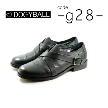 【Dogyball】G-28 職人搖滾系都會上班休閒兩用皮鞋42黑色