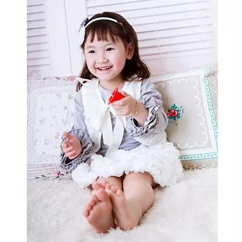 Cutie Bella玫瑰花短裙-CreamWhite(100CM)