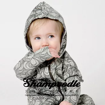 瑞典有機棉童裝ShampoodleWild嬰兒睡袋60灰色