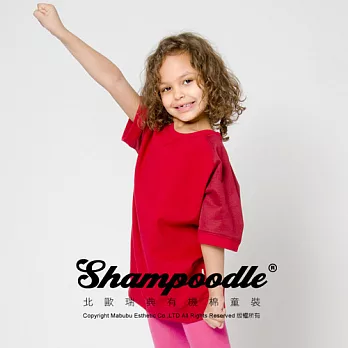 瑞典有機棉童裝Shampoodle紫紅色拼接上衣70紅色