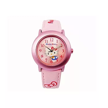 Hello Kitty 可愛模樣滿分時尚造型腕錶-粉紅色-LK630LPPP