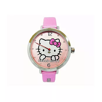 Hello Kitty 嬌滴滴時尚佳人指針式潮流腕錶-紫色-LKS023LWVV