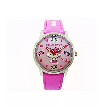 Hello Kitty 甜心俏皮寶貝時尚造型腕錶-紫色-LK638LWVV-1