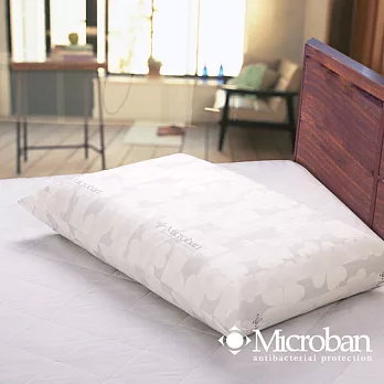 【Microban】抗菌透氣溝槽乳膠枕-1入