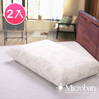 【Microban】抗菌透氣溝槽乳膠枕-2入