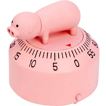 《KIKKERLAND》Timer 廚房計時器(粉紅豬)
