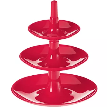 《KOZIOL》3層式點心盤(紅mini)