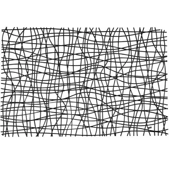 《KOZIOL》Silk網紋硬餐墊(黑)