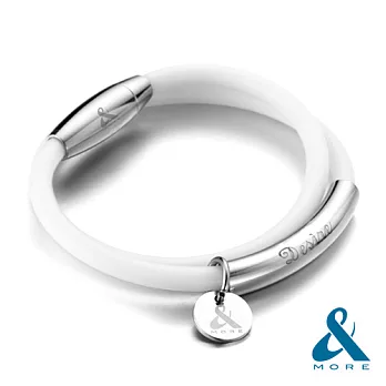 【&MORE】愛迪莫『Desire渴望』超濃鍺鈦手環L氣質白