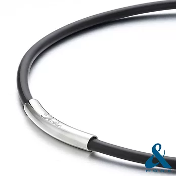 【&MORE】愛迪莫『Desire渴望』超濃鍺鈦項鍊L簡約黑