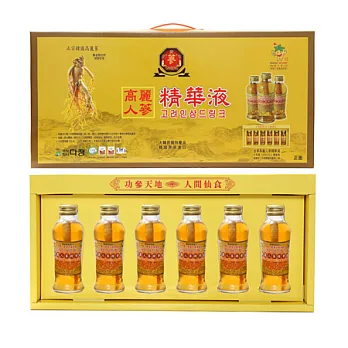 年節禮盒 買五送一 樂活e棧金蔘高麗人蔘精華液禮盒-全素(6入/盒,共6盒)
