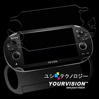 PS VITA 1000 1007 系列 機體強化保護膜(正面機身螢幕加大(亮面)+機背(霧面))