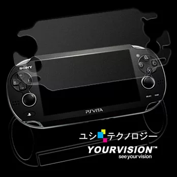 PS VITA 1000 1007 系列機體強化保護膜(正面機身螢幕加大(霧面)+機背(亮面))