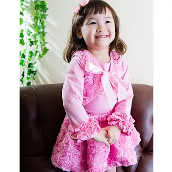 Cutie Bella玫瑰花短裙-Pink(110CM)