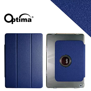 Optima Smart 360 亞麻紋系列 iPad Air 保護套藍