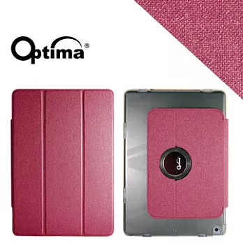 Optima Smart 360 亞麻紋系列 iPad Air 保護套莓紅