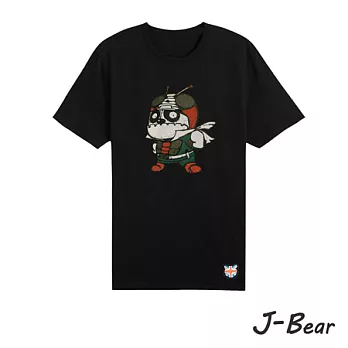 【男人幫 Man’s Shop】JJ005＊MIT 台灣製造 J-Bear新品牌【手繪熊經典蒼蠅人短袖圓領T恤】黑色 兒童8號