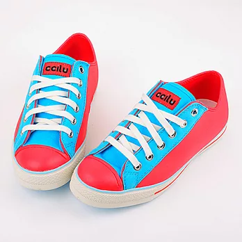 CCILU 馳綠 SUPER SONIC 軟膠低筒帆布鞋25.5紅色
