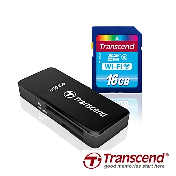 創見Trancend 16G Wi-Fi SD記憶卡(含讀卡機)