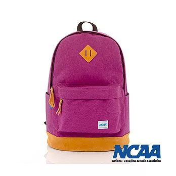 NCAA - 小豬筆電多彩後背包麂皮邊兒後背包 - 葡紫